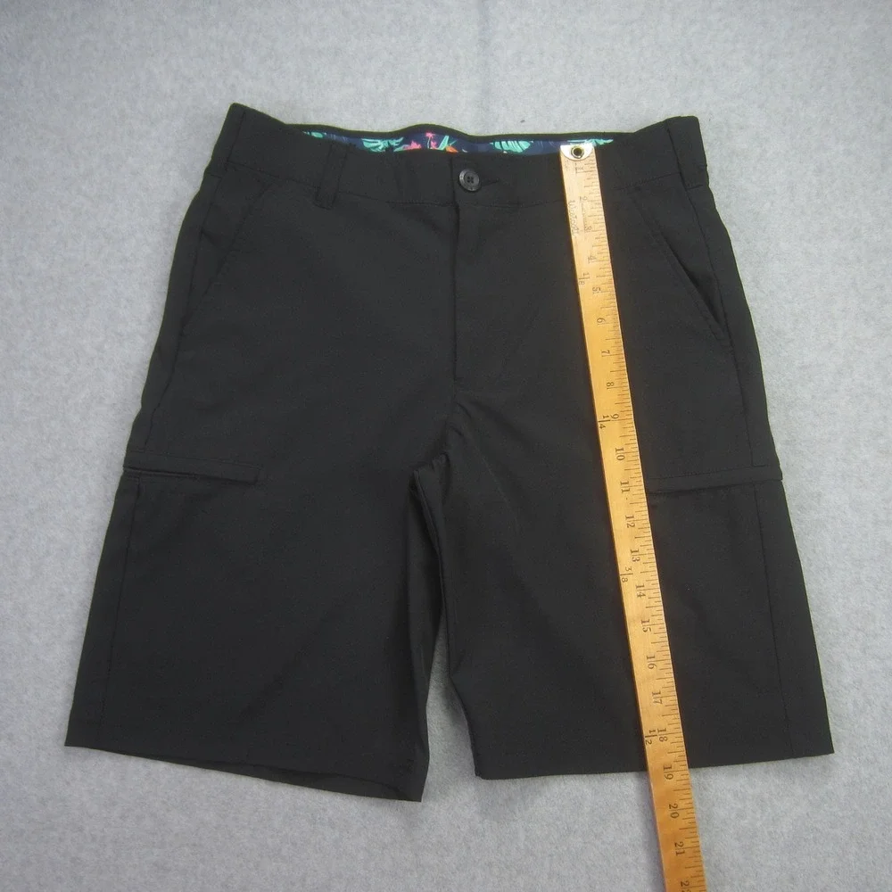 Birdie & Bound Shorts Mens 30 Black Cargo Golf‎ Casual Flat Front - Picture 4 of 12